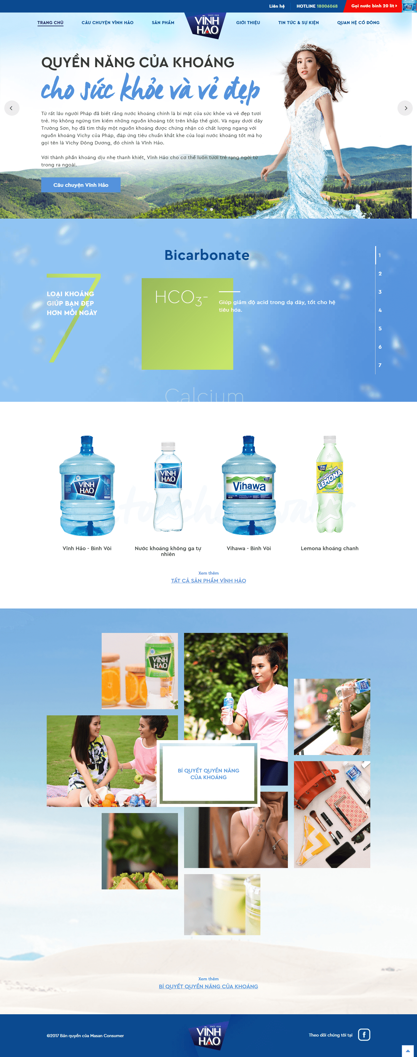 Thiết kế website nước uống - https://www.vinhhao.com.vn/