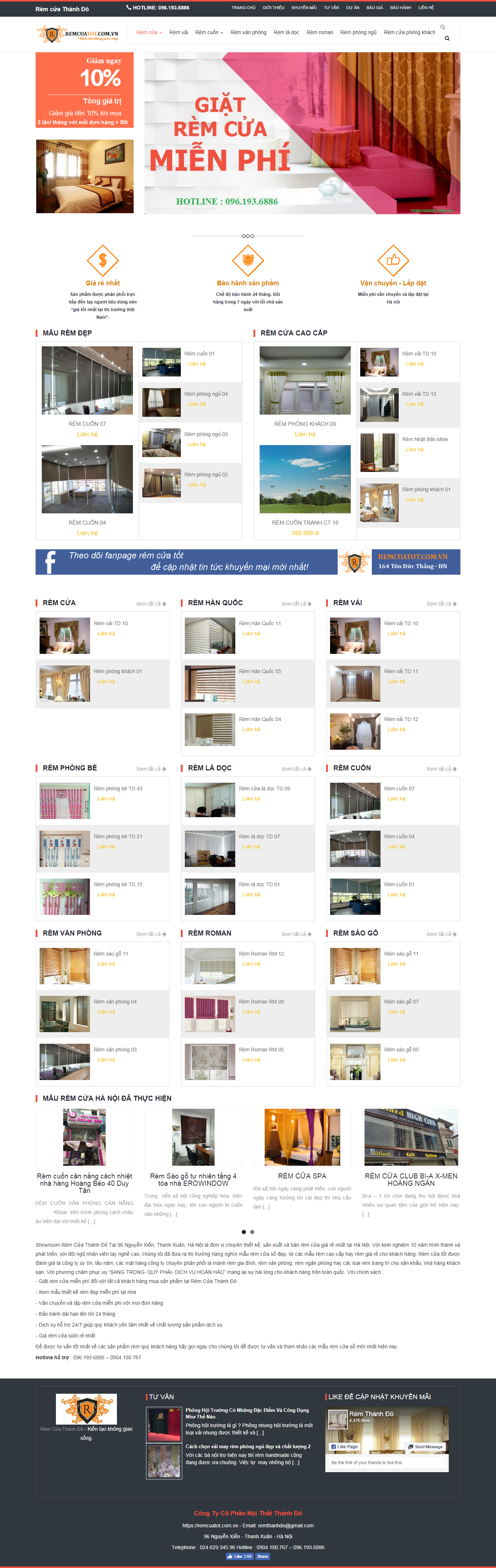 Thiết kế website https://remcuatot.com.vn/ đẹp, chuyên nghiệp chuẩn SEO