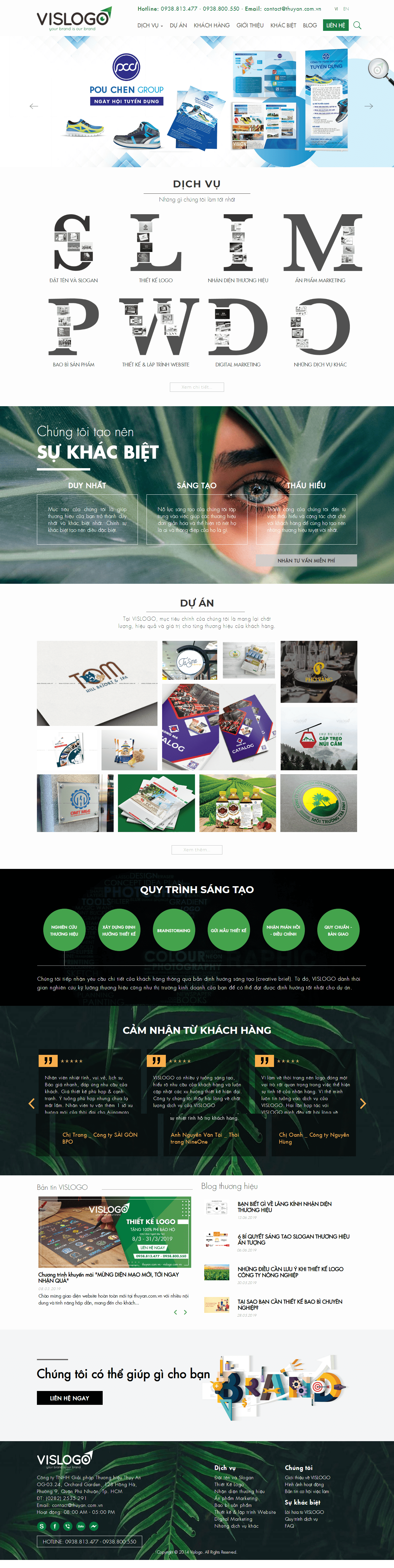Thiết kế website thương hiệu logo - thuyan.com.vn đẹp SEO tốt