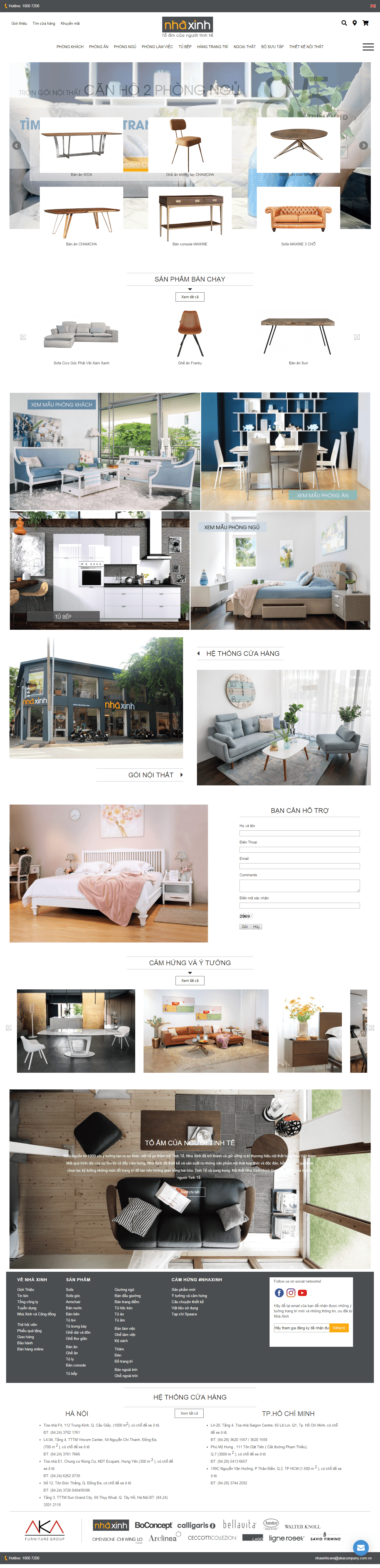 Thiết kế website thương mại điện tử - nhaxinh.com