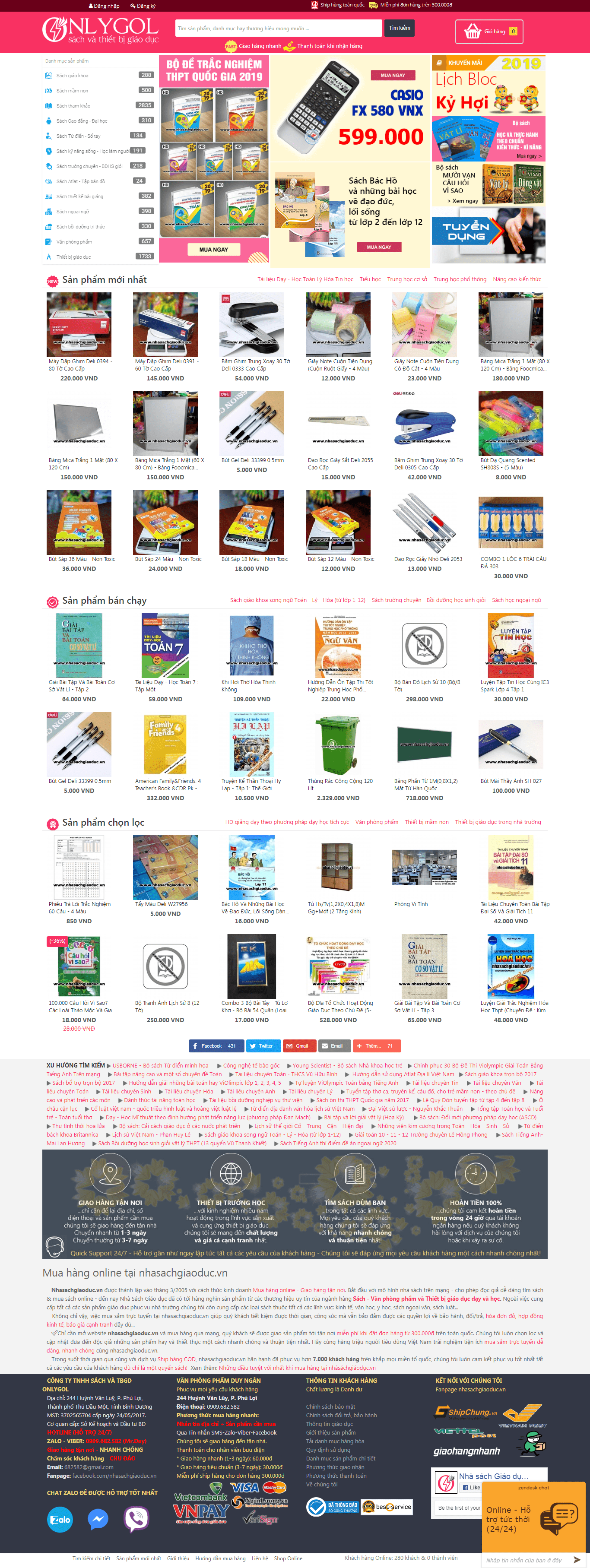 Thiết kế website nhà sách - nhasachgiaoduc.vn đẹp SEO nhanh hiệu quả