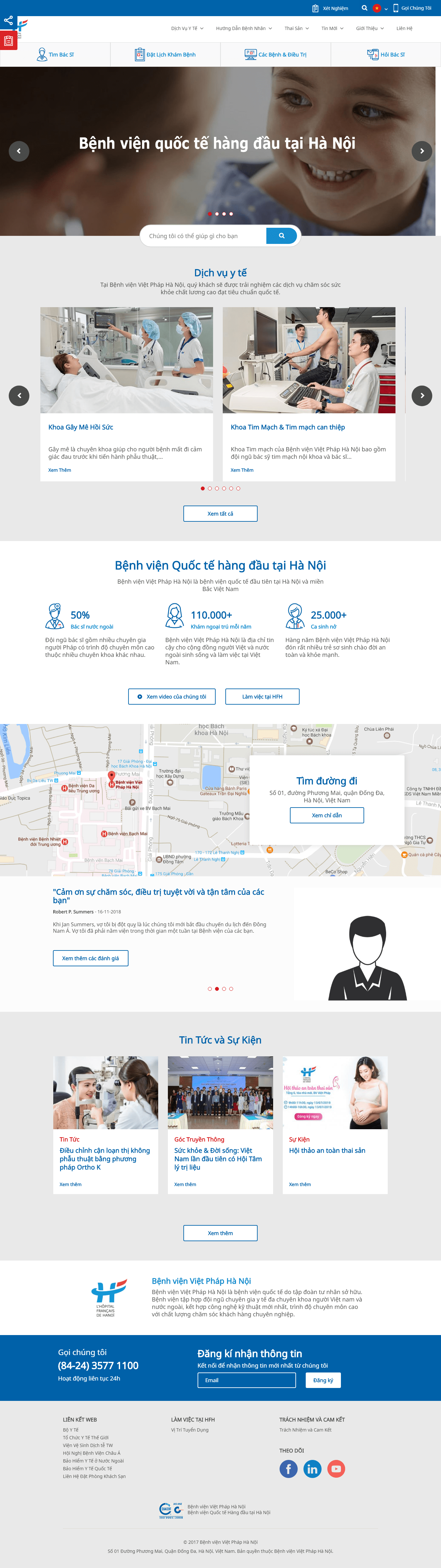 Thiết kế website phòng khám - hfh.com.vn đẹp, chuyên nghiệp chuẩn SEO