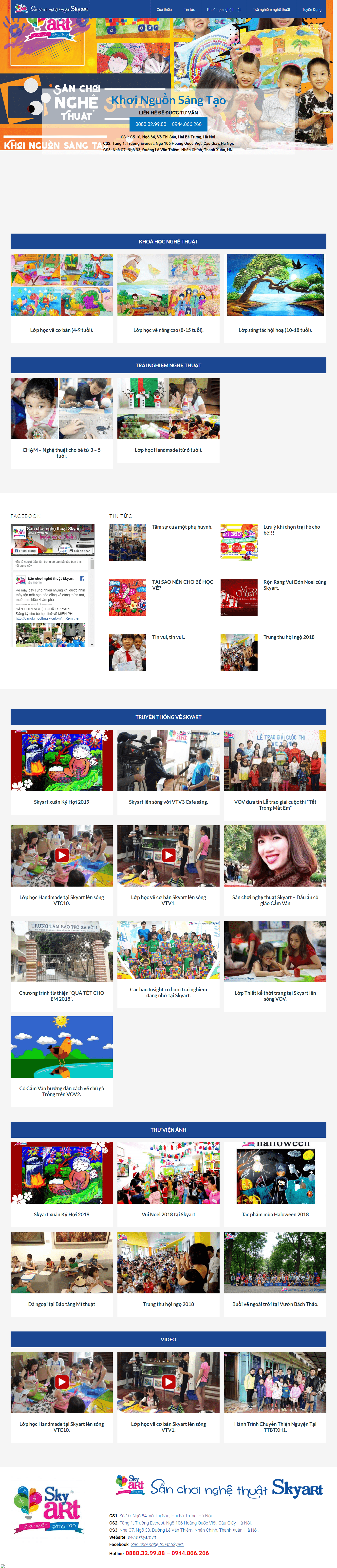Thiết kế website theo yêu cầu - skyart.vn đẹp, chuyên nghiệp chuẩn SEO