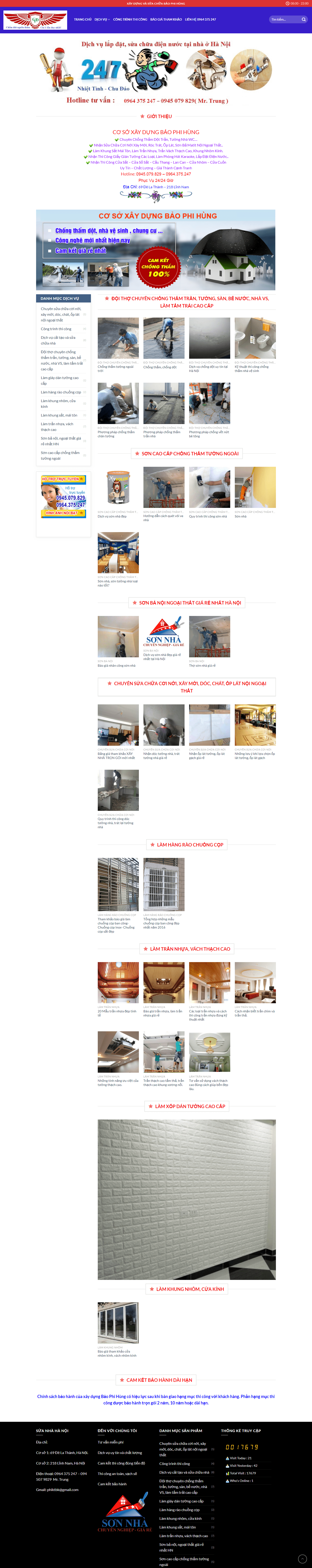 Thiết kế website giới thiệu công ty - suanhahanoi24h.net