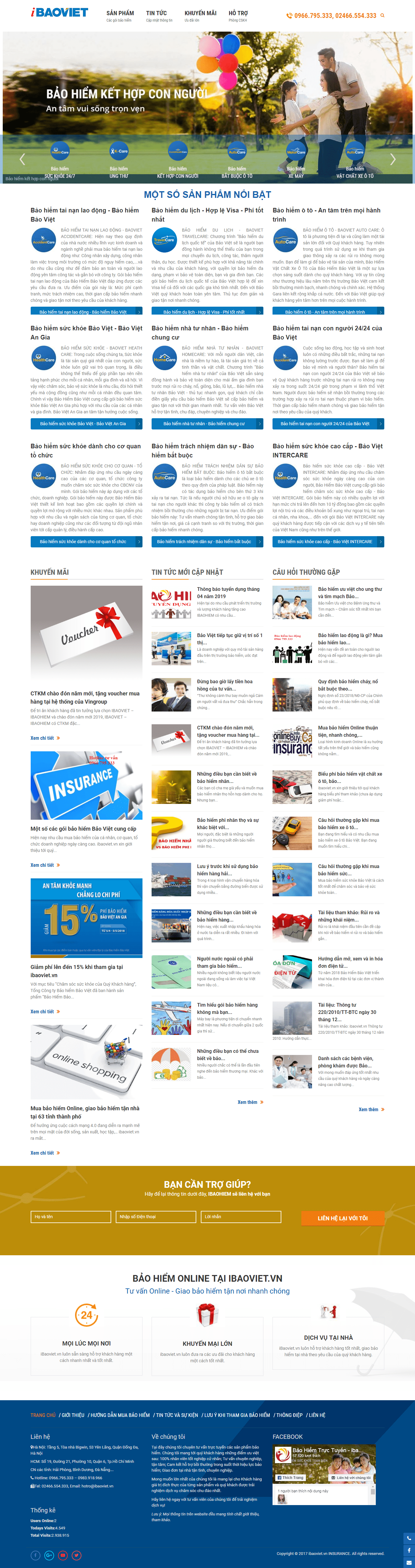 Thiết kế website bảo hiểm - ibaoviet.vn đẹp, chuyên nghiệp chuẩn SEO