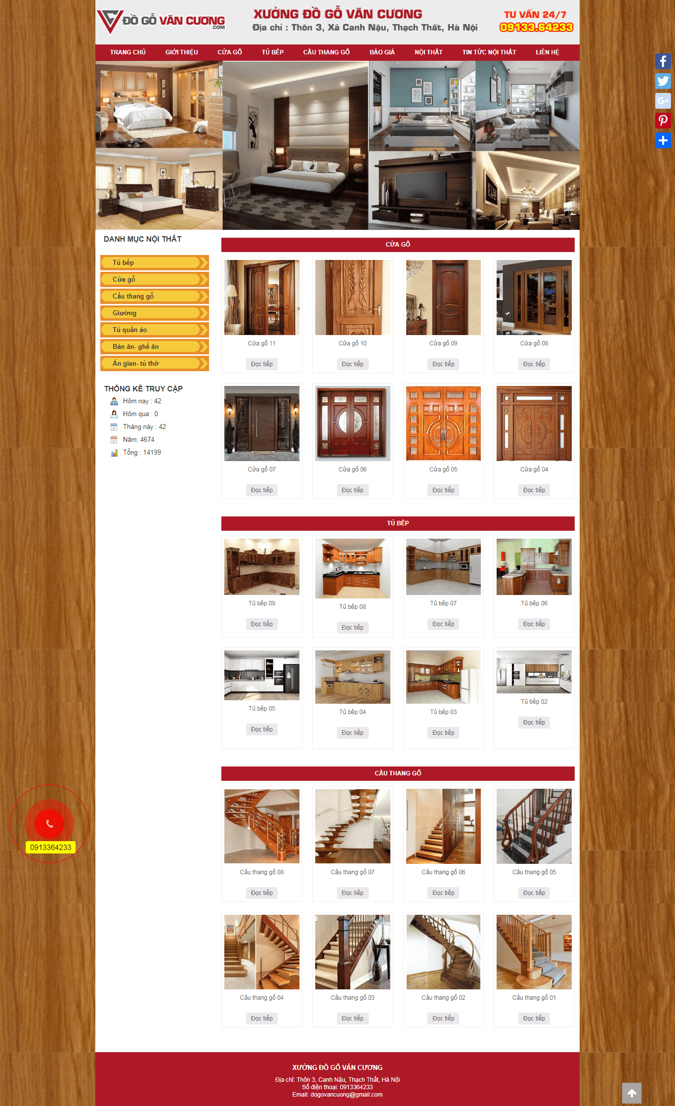 Thiết kế website giới thiệu sản phẩm - dogovancuong.com