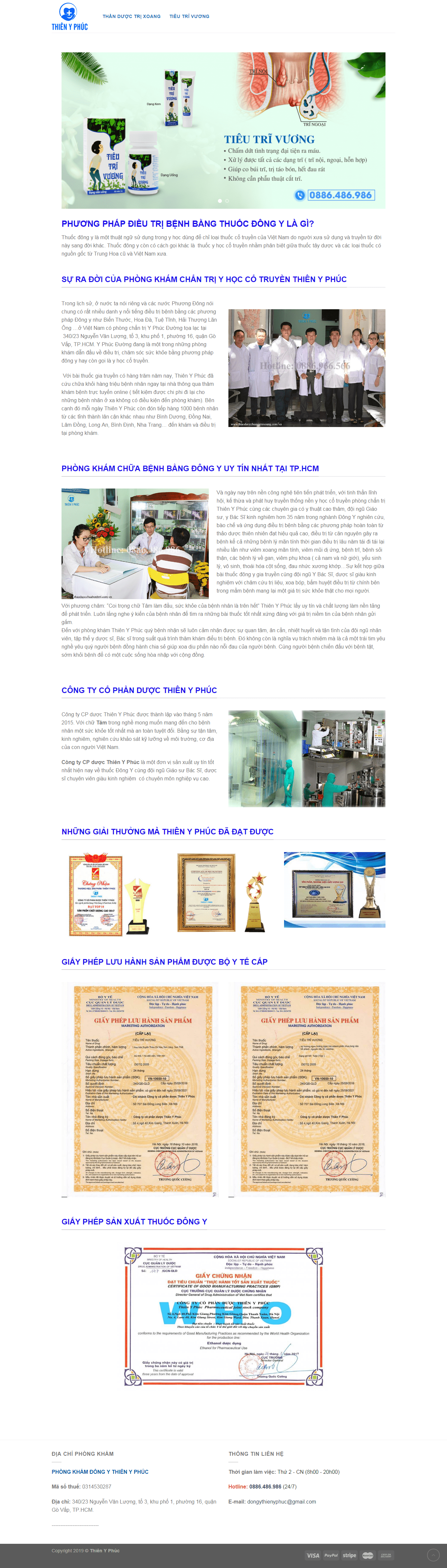 Thiết kế website landing page - thaoduocchuabenhtri.com.vn