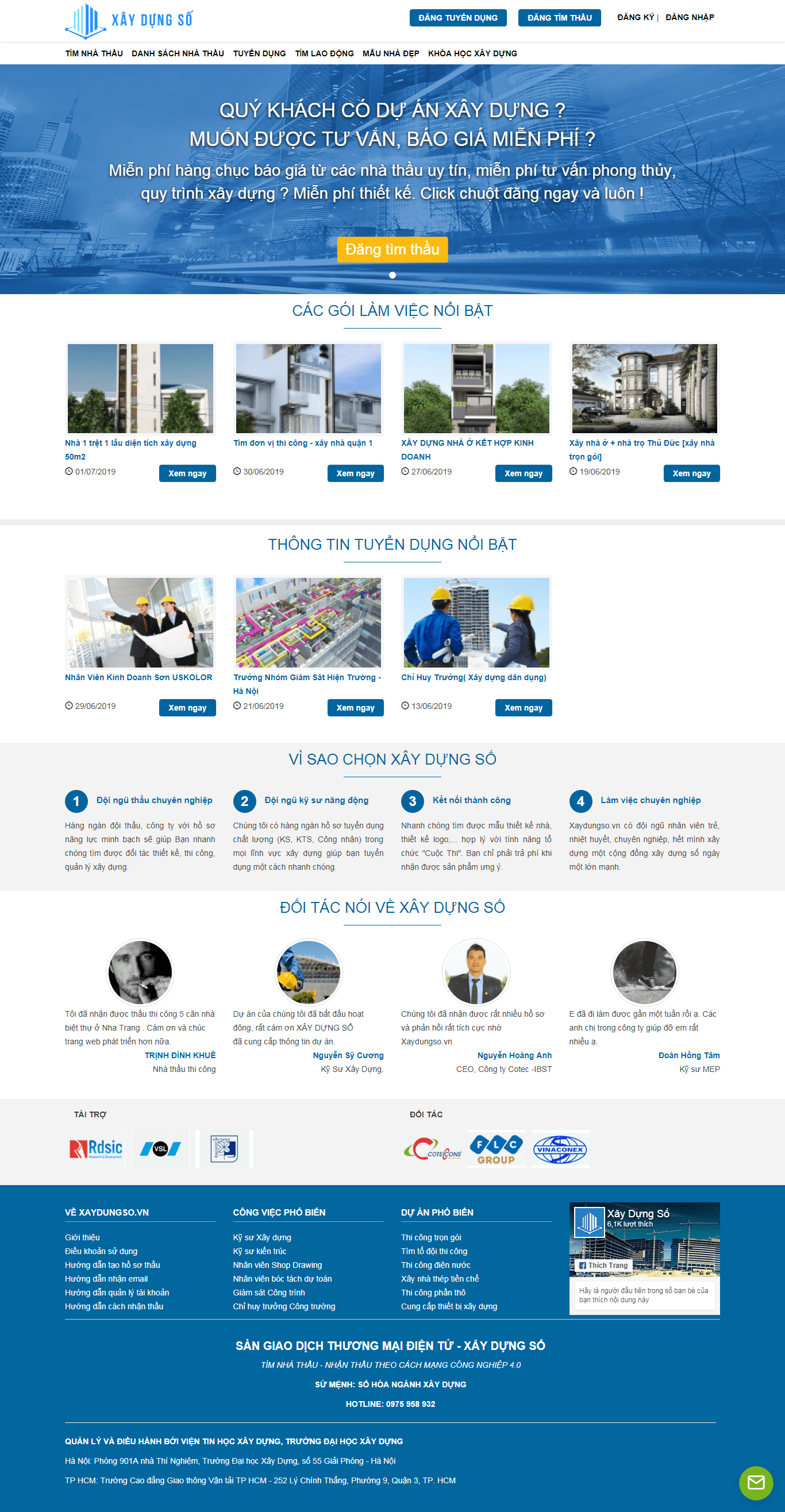 Thiết kế website tin tức - xaydungso.vn đẹp, chuyên nghiệp chuẩn SEO