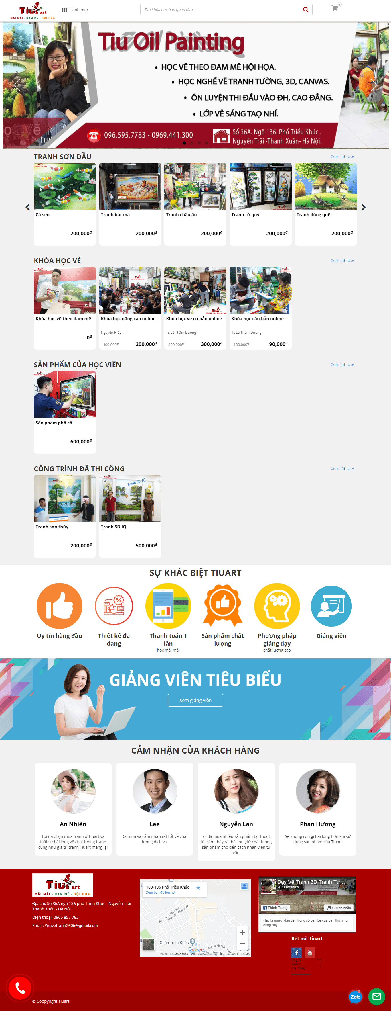 Thiết kế website chuyên nghiệp, uy tín - tiuart.com đẹp SEO tốt