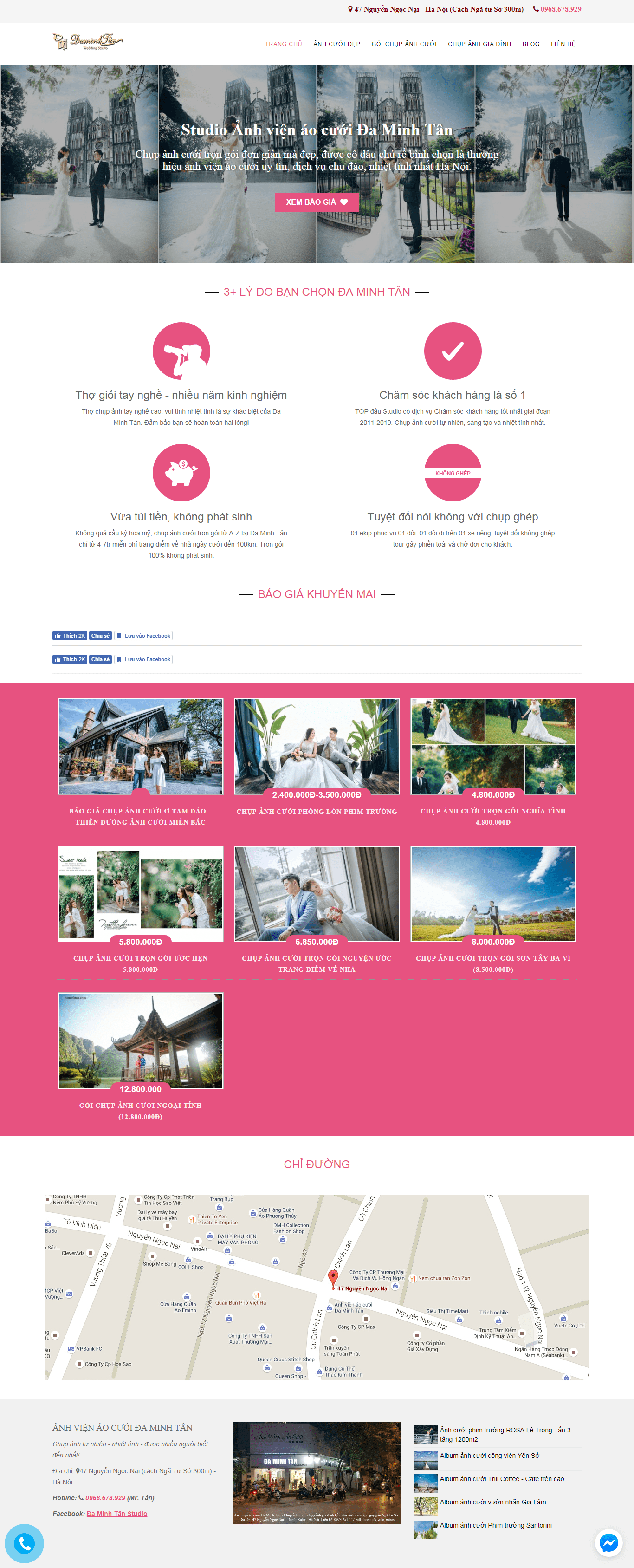 Thiết kế website chuẩn SEO - daminhtan.com đẹp, chuyên nghiệp chuẩn SEO