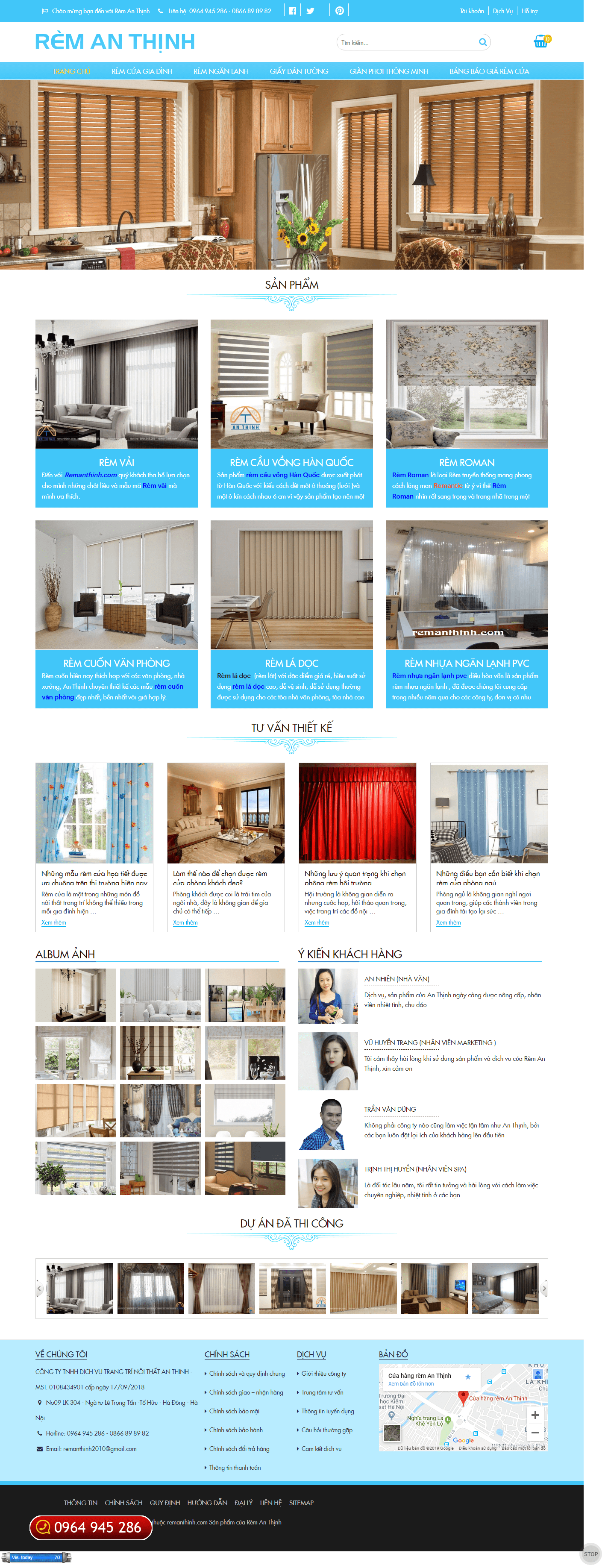 Thiết kế website chuyên nghiệp - remanthinh.com đẹp SEO nhanh hiệu quả