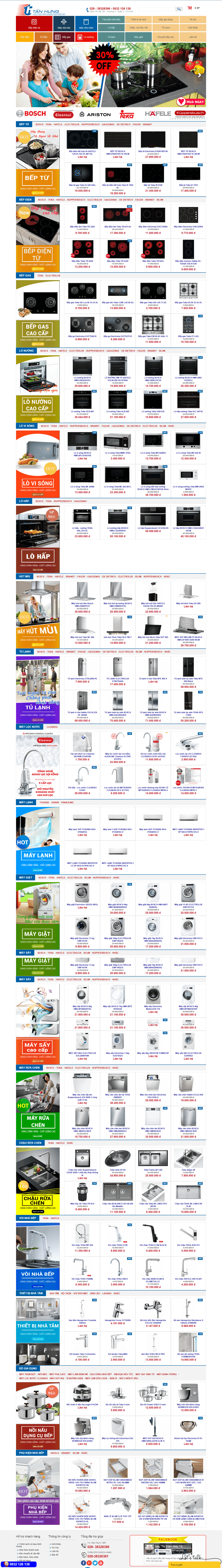 Thiết kế website đồ gia dụng chuyên nghiệp - dienmaytanhung.com.vn