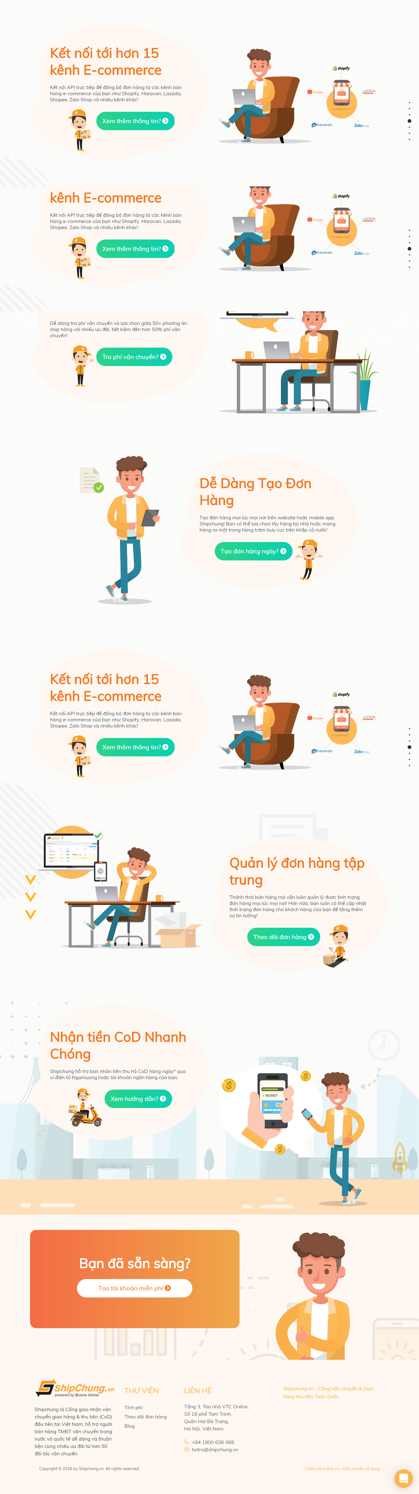 Thiết kế website ship hàng chuyên nghiệp - shipchung.vn