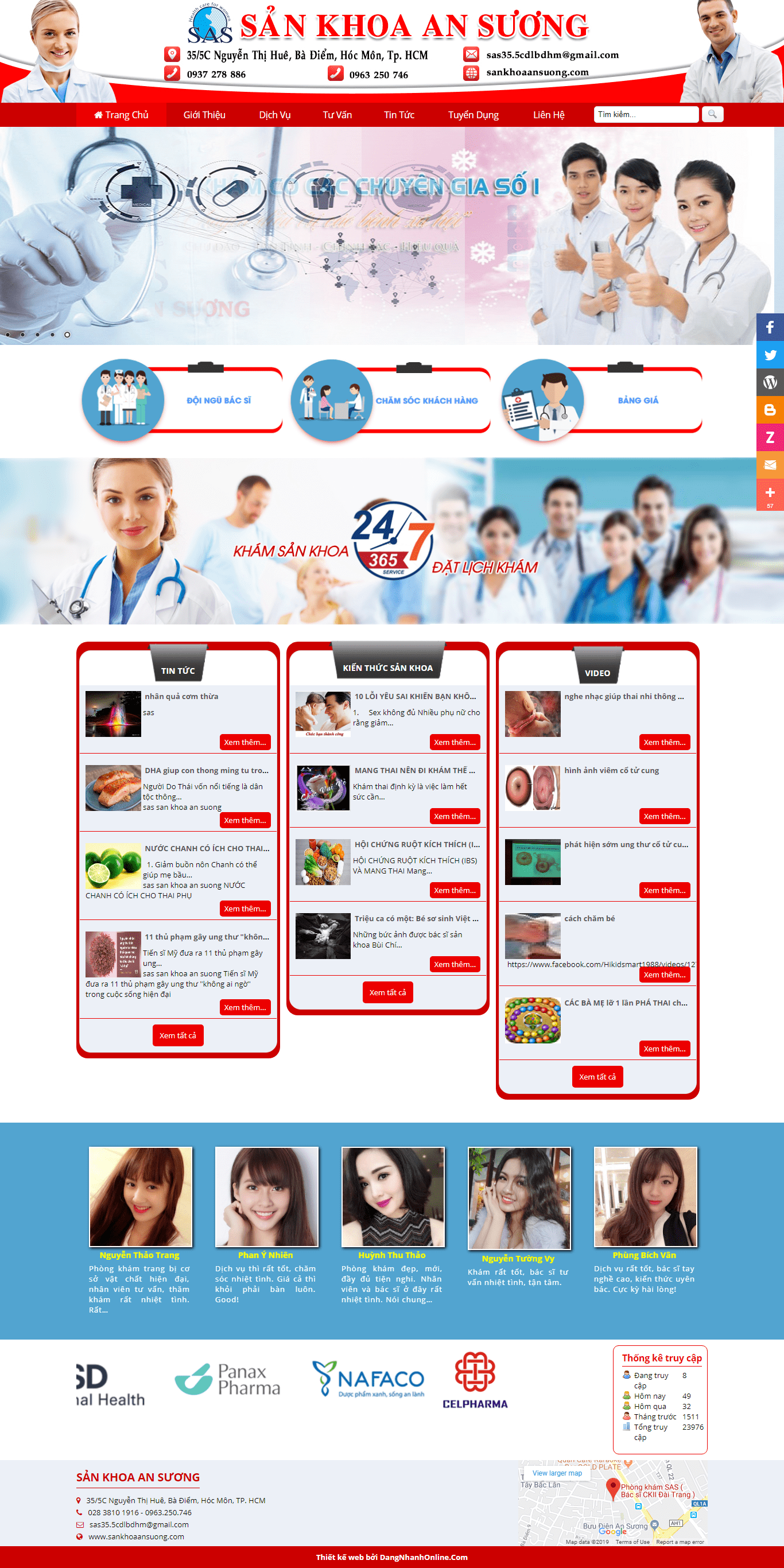 Thiết kế website y tế, uy tín chuyên nghiệp - sankhoaansuong.com
