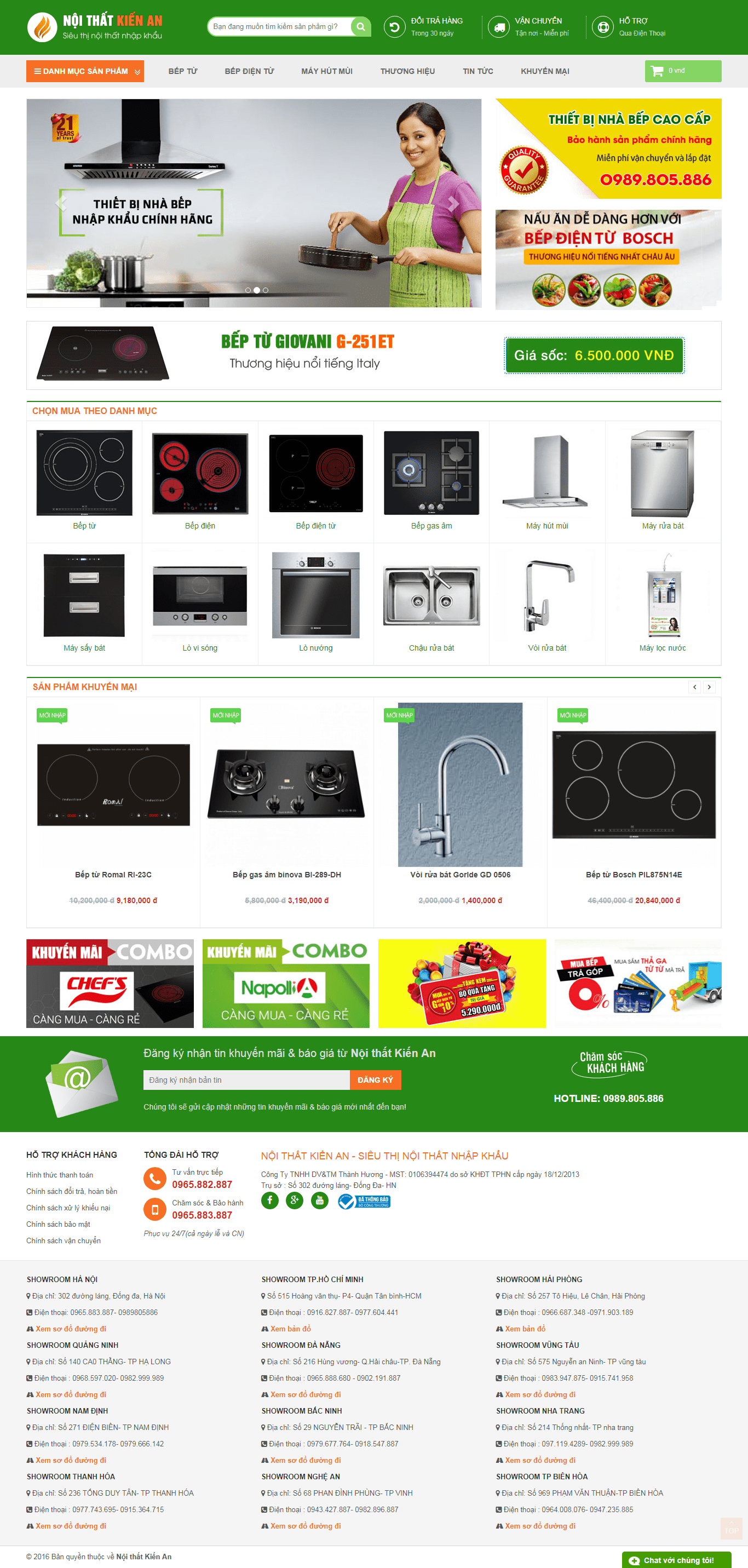 Thiết kế website cửa hàng, uy tín chuyên nghiệp - noithatkienan.com