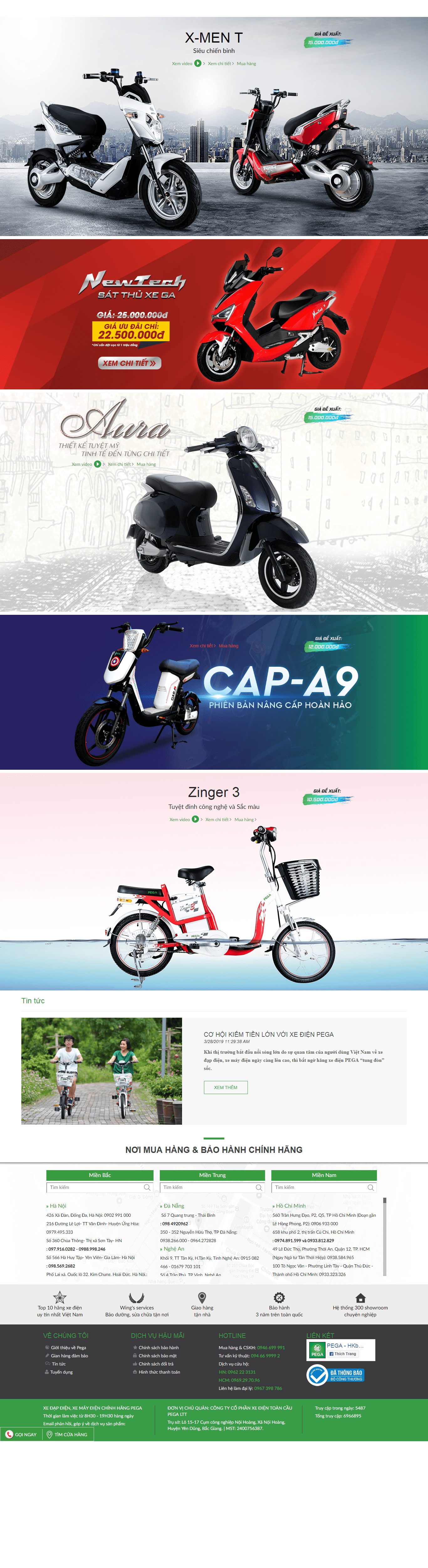 Thiết kế website cửa hàng, uy tín chuyên nghiệp - pega.com.vn
