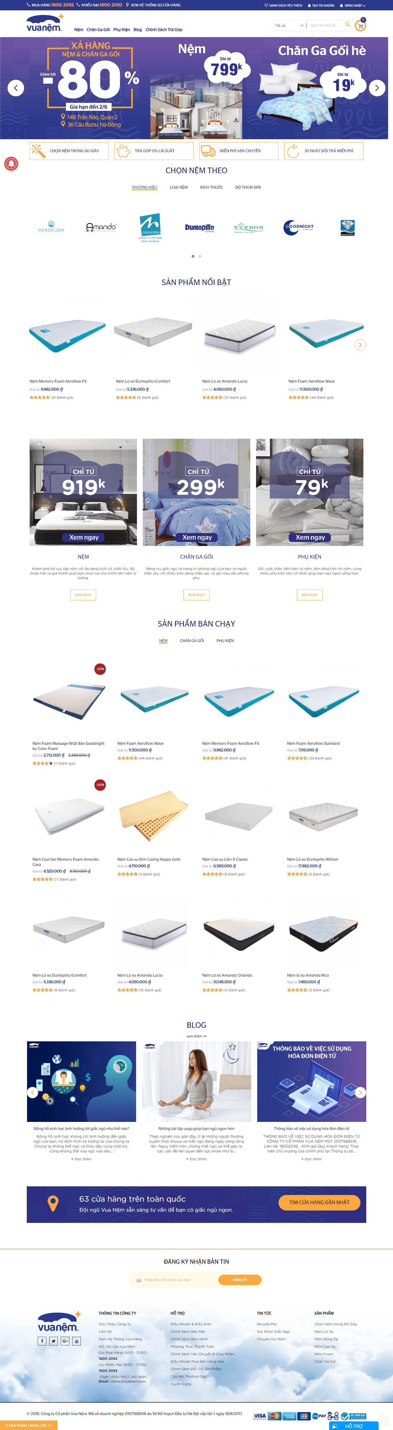 Thiết kế website cửa hàng, uy tín chuyên nghiệp - vuanem.com