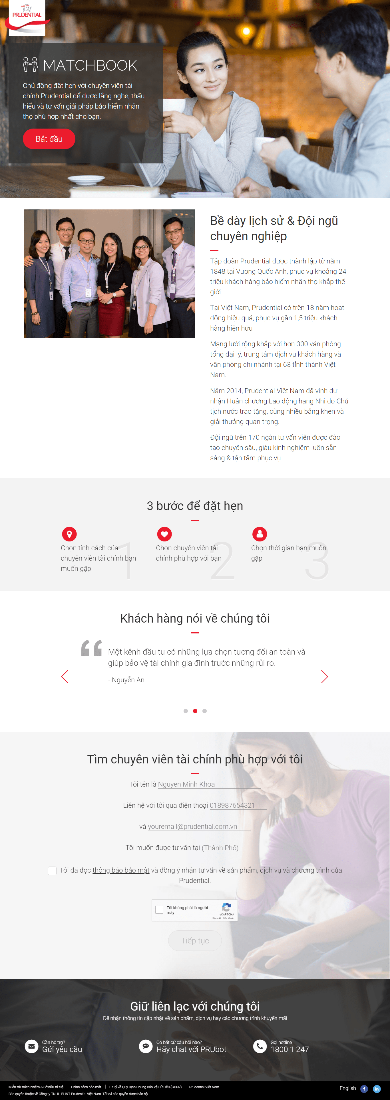 Thiết kế website hà nội, uy tín chuyên nghiệp - matchbook.prudential.com.vn