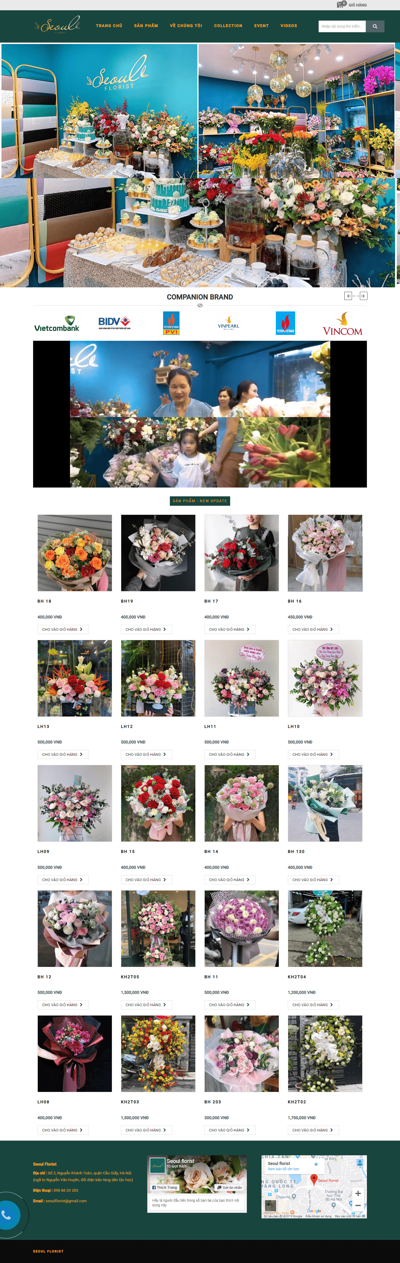 Thiết kế website hà nội, uy tín chuyên nghiệp - seoulflorist.vn