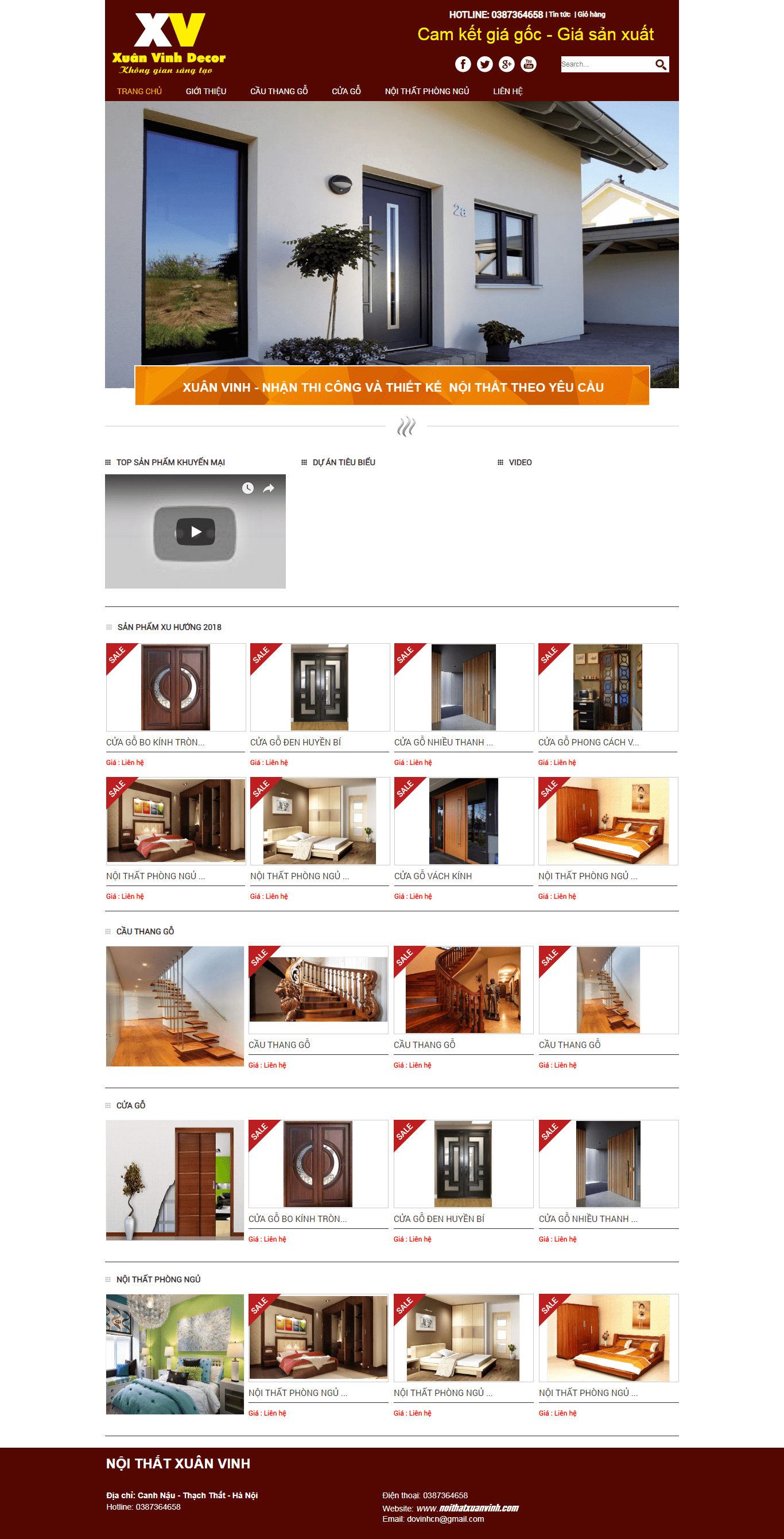 Thiết kế website giá rẻ, uy tín chuyên nghiệp - noithatxuanvinh.com