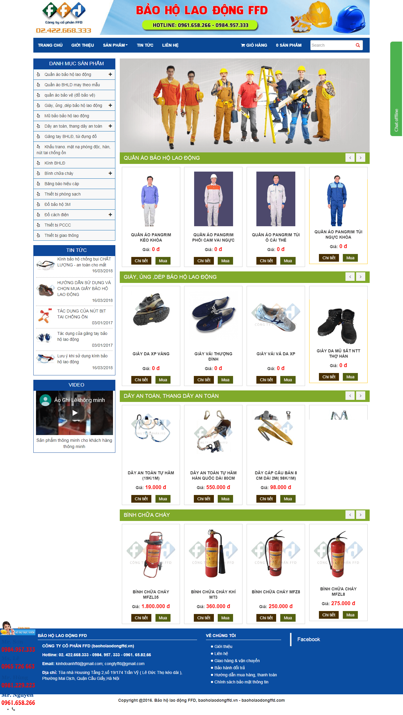 Thiết kế website nhanh, uy tín chuyên nghiệp - baoholaodongffd.vn