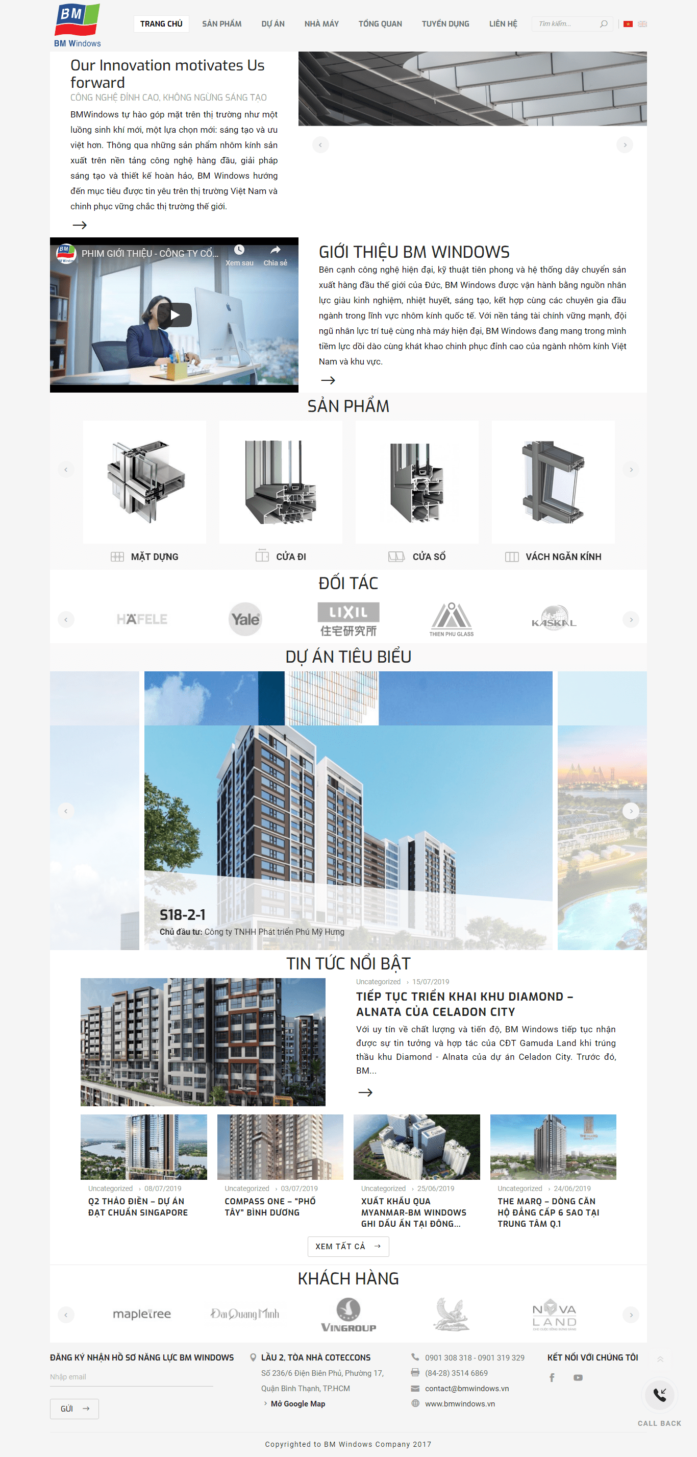 Thiết kế website nhà máy, uy tín chuyên nghiệp - bmwindows.vn