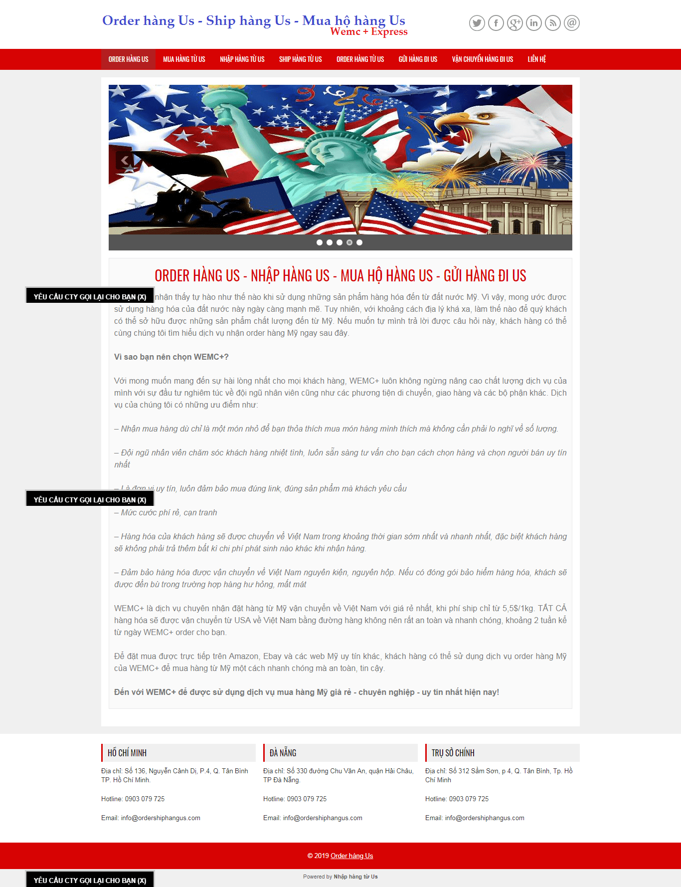 Thiết kế website order hàng hóa, uy tín chuyên nghiệp -