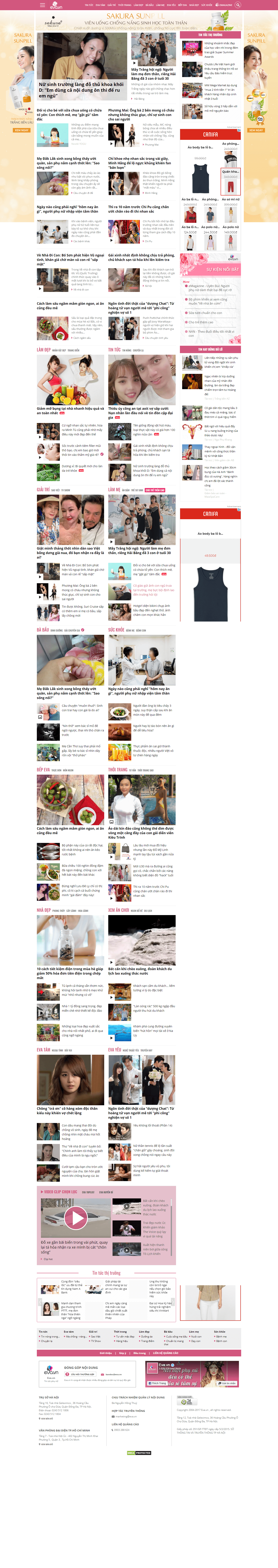 Thiết kế website tạp chí, uy tín chuyên nghiệp - eva.vn