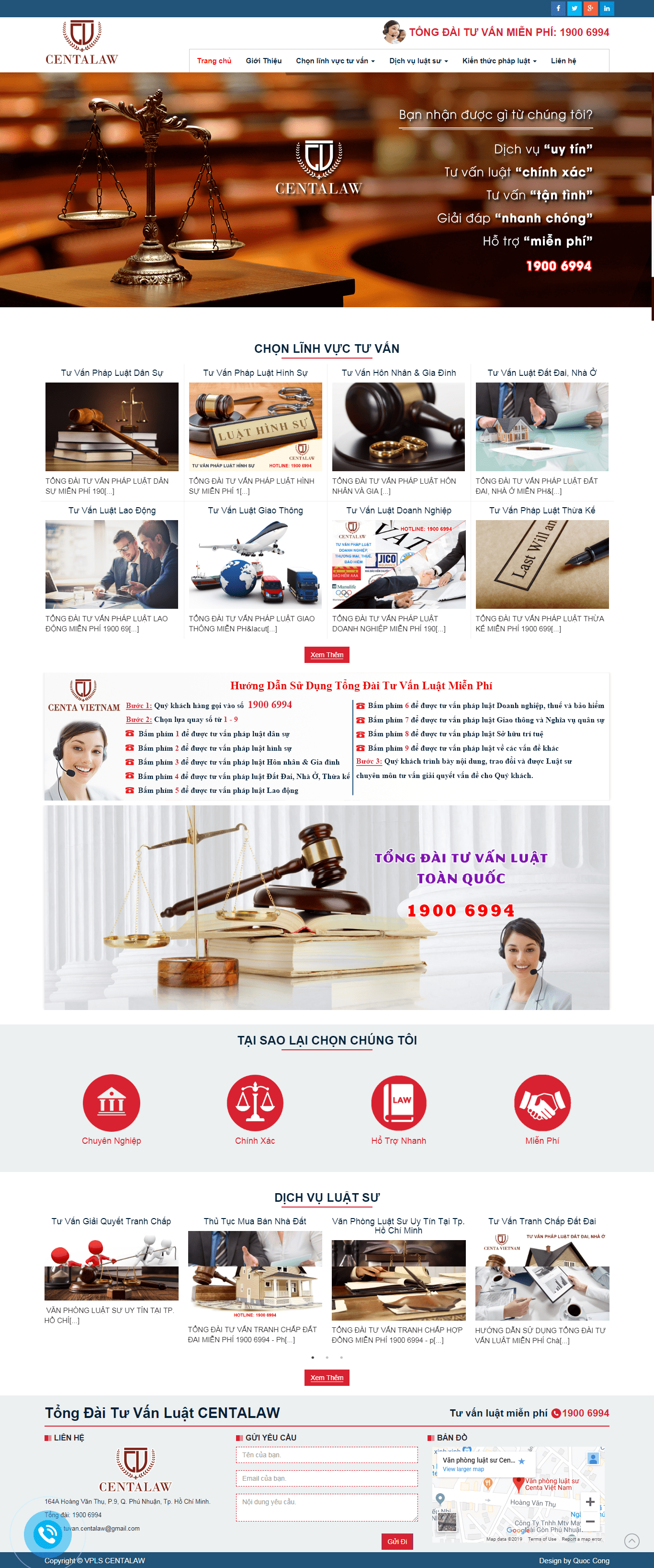 Thiết kế website tư vấn, uy tín chuyên nghiệp - alotuvanluat.com