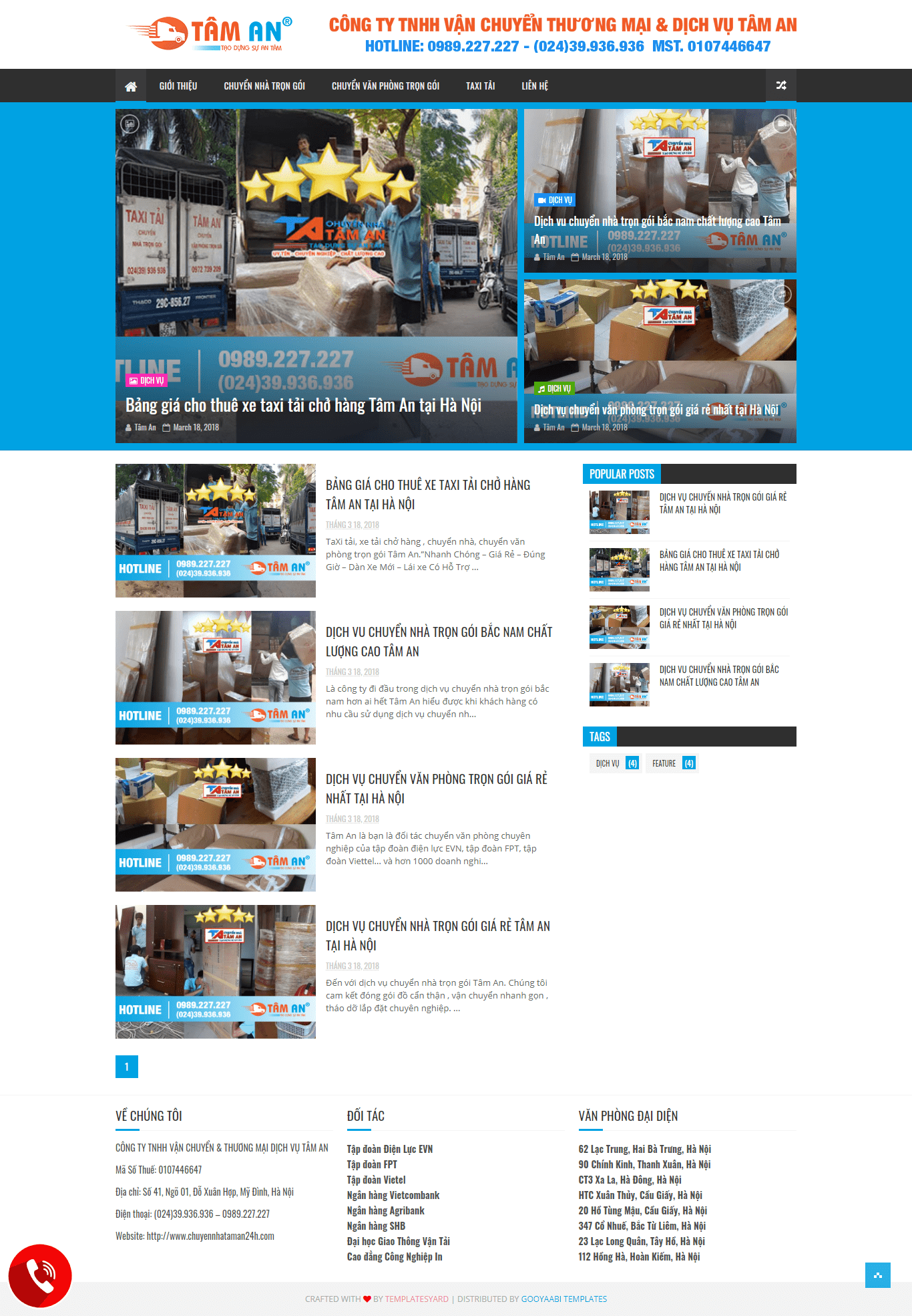 Thiết kế website dịch vụ, uy tín chuyên nghiệp - chuyennhatrongoitaman24h.net
