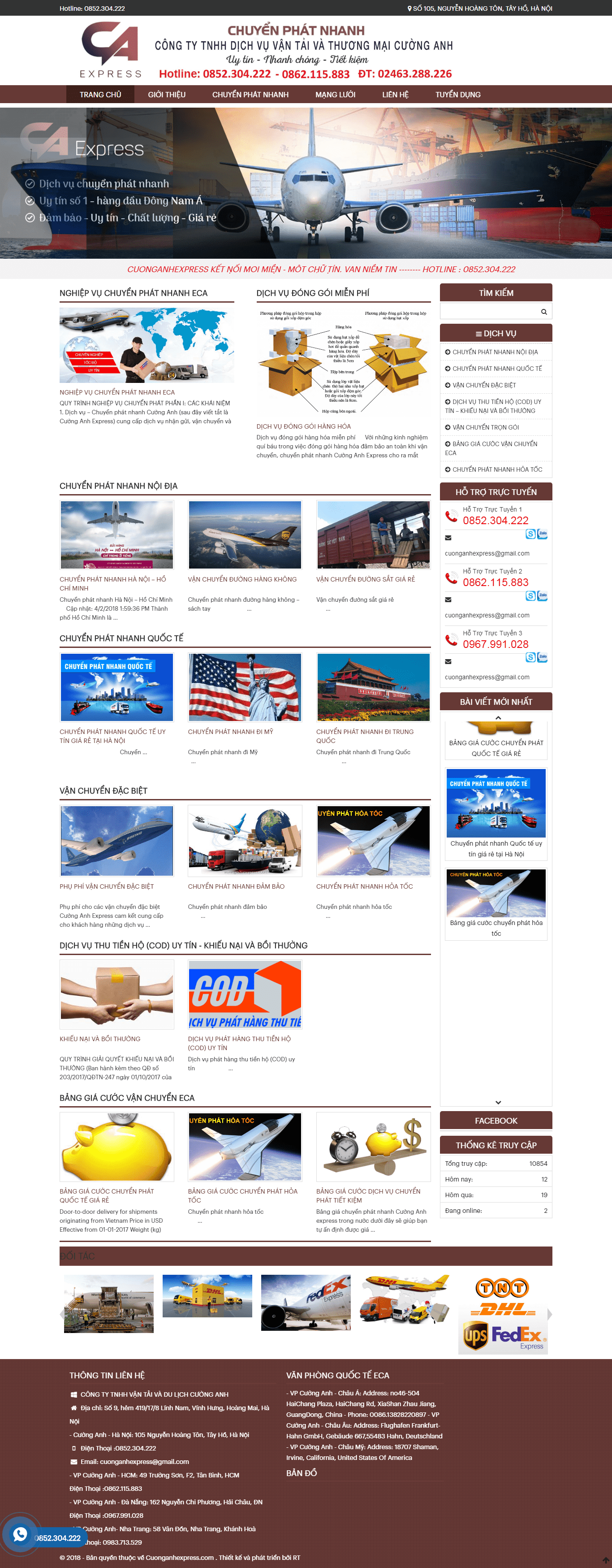 Thiết kế website dịch vụ, uy tín chuyên nghiệp - cuonganhexpress.com