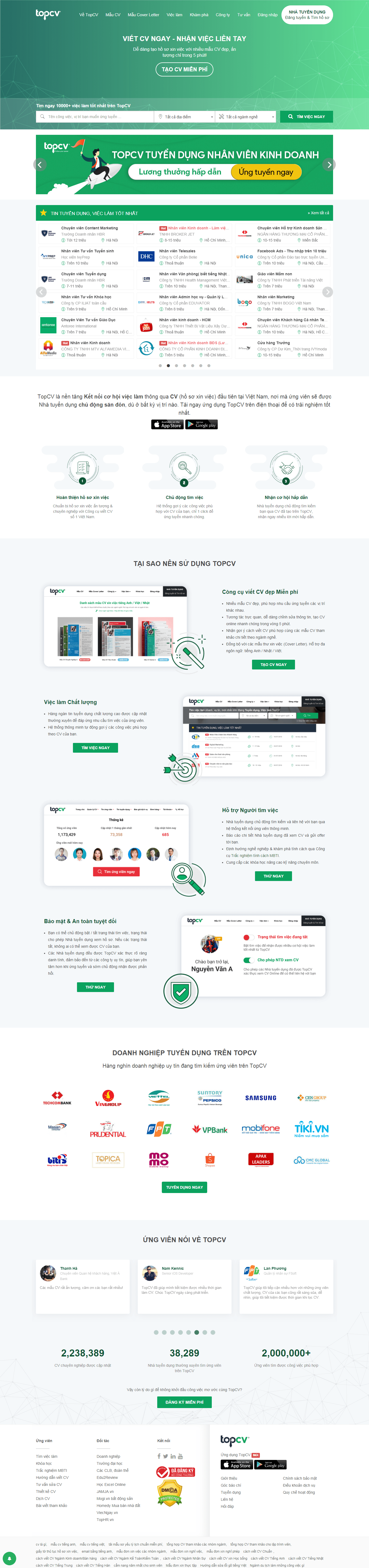 Thiết kế website tìm việc nhanh đẹp, chuyên nghiệp chuẩn SEO