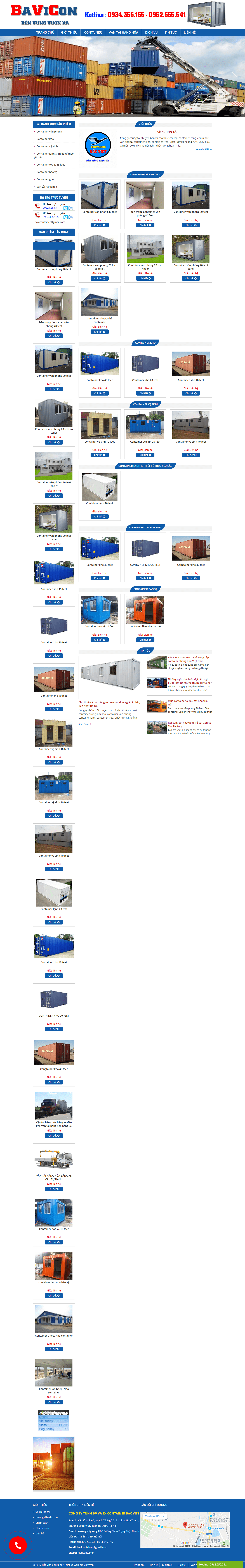 Thiết kế website doanh nghiệp, uy tín chuyên nghiệp - bacvietcontainer.com