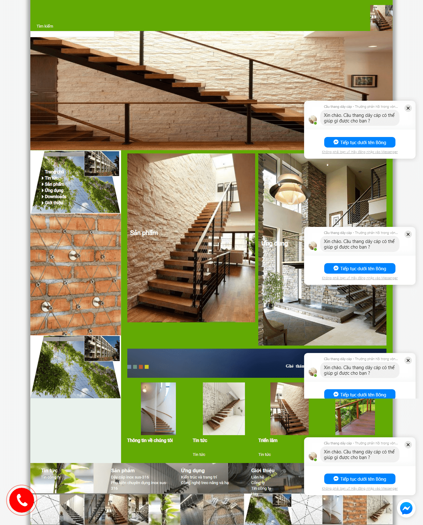 Thiết kế website bán hàng - cauthangdaycap.com.vn