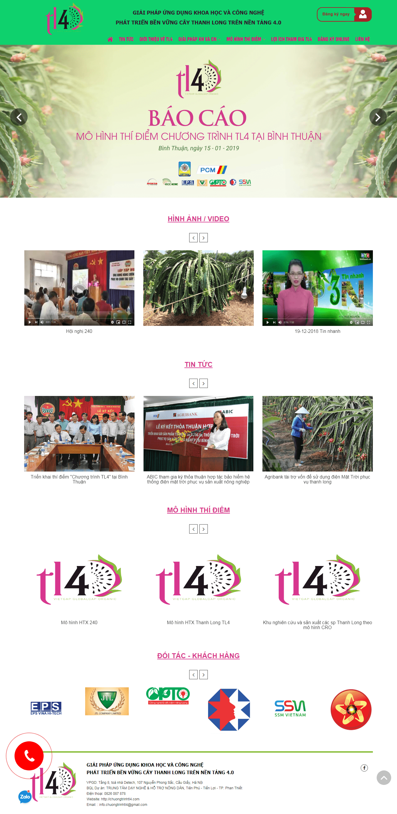 Thiết kế website tin tức - chuongtrinhtl4.com