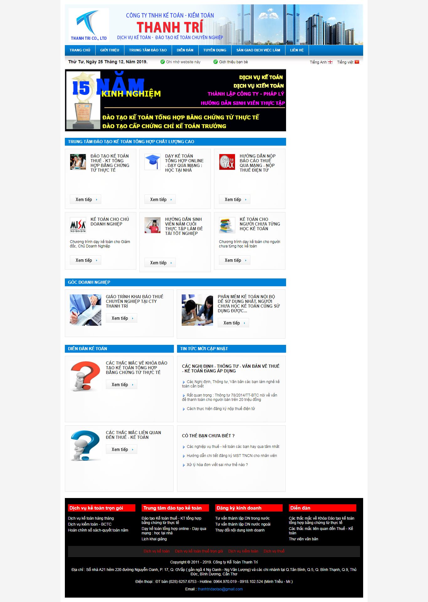 Thiết Kế Web Kế Toán Thanh Trí đẹp, chuyên nghiệp chuẩn SEO
