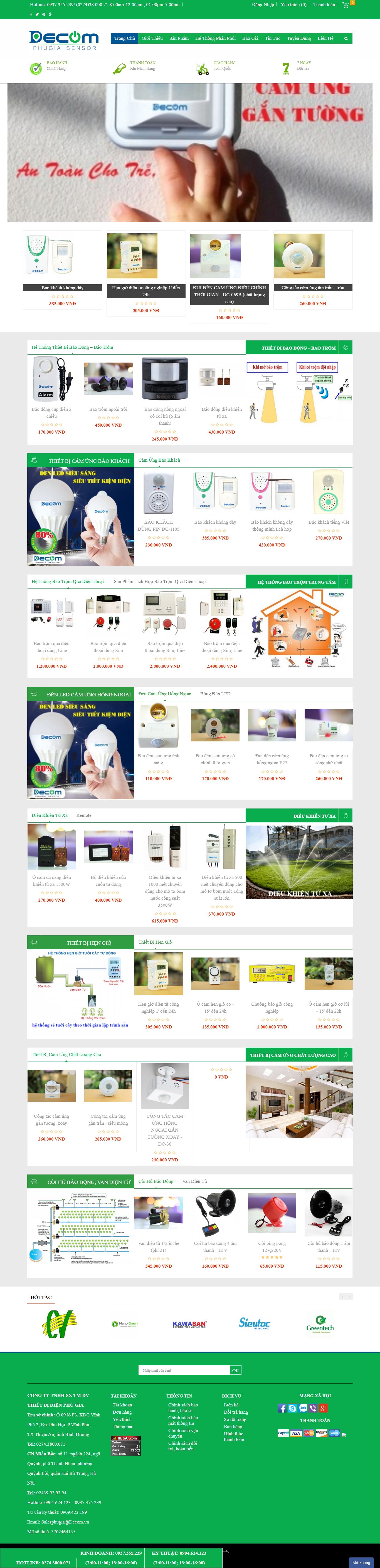Thiết Kế Web Thiết Bị Điện Phú Gia đẹp, chuyên nghiệp chuẩn SEO