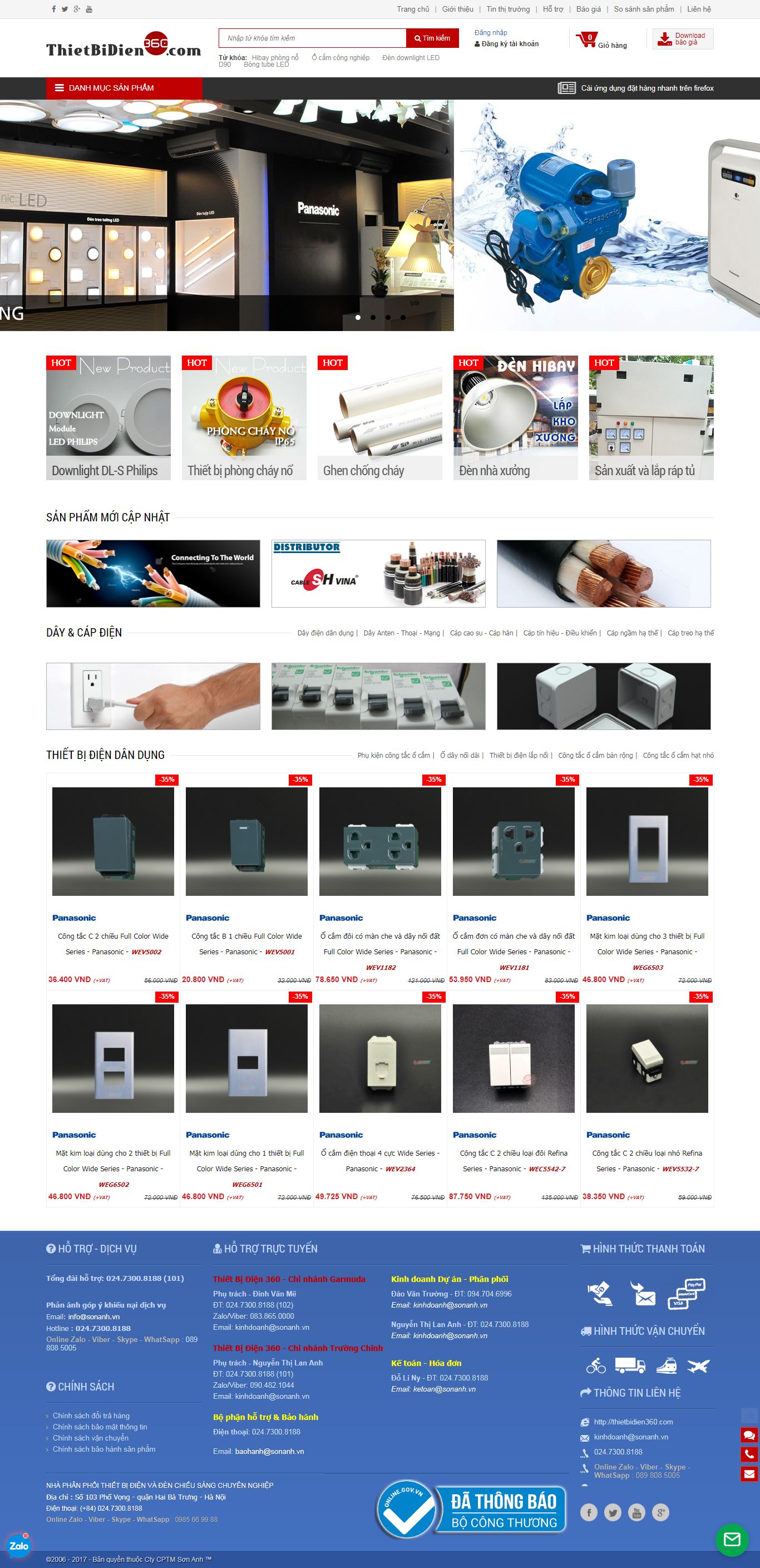 Thiết Kế Web Thiết Bị Điện 360 đẹp, chuyên nghiệp chuẩn SEO