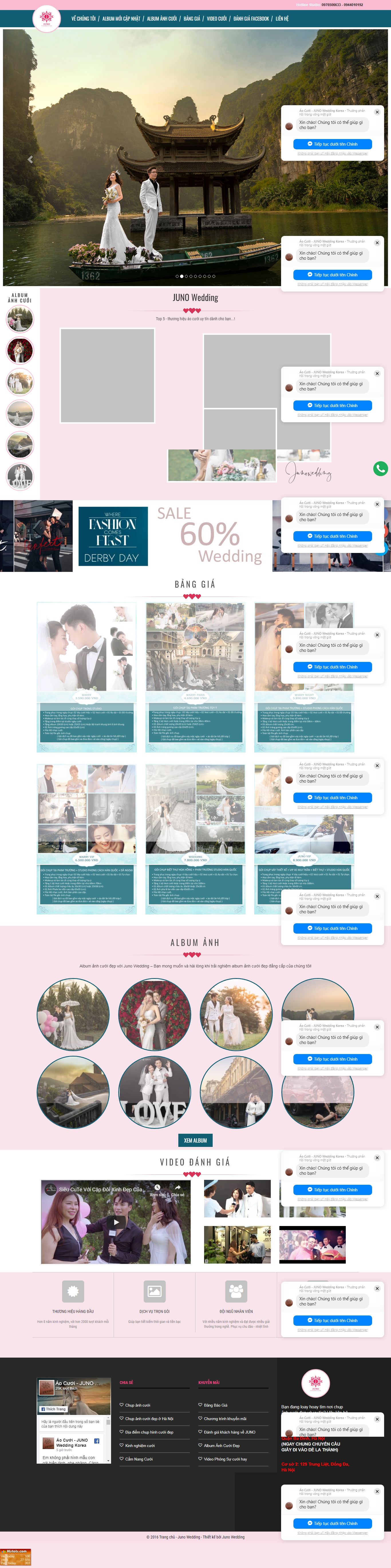 Thiết Kế Web Ảnh Viện Áo Cưới Mjustudio đẹp SEO nhanh hiệu quả
