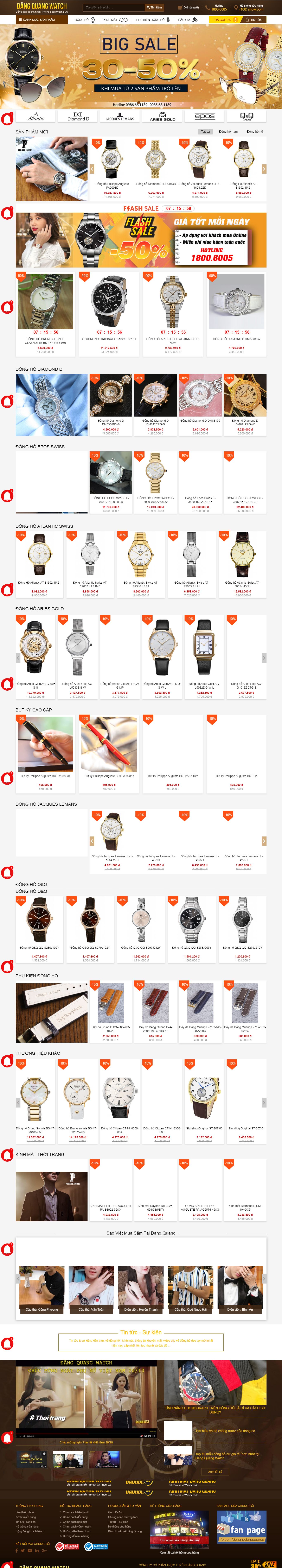 Thiết Kế Web Bán Đồng Hồ Đăng Quang đẹp, chuyên nghiệp chuẩn SEO