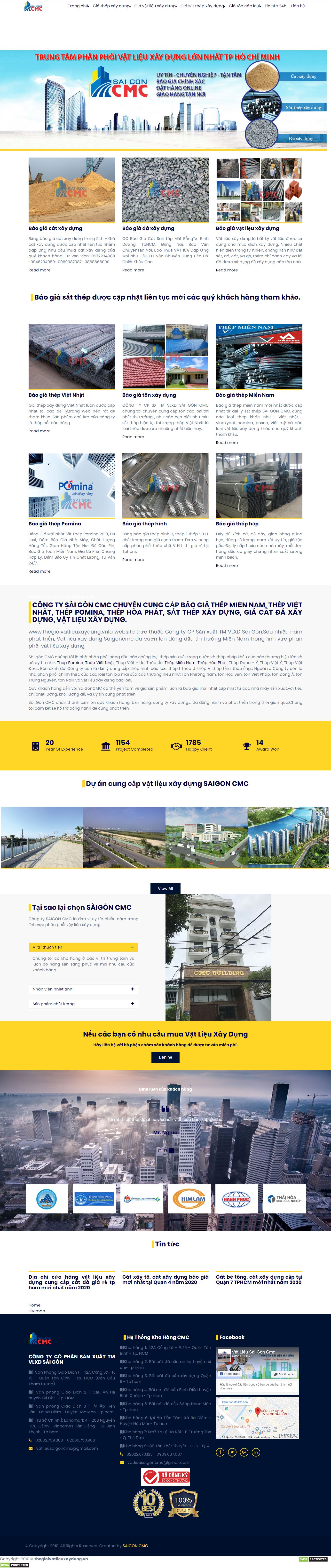 Thiết Kế Web Bán Vật Liệu Xây Dựng Thế Giới Nhà