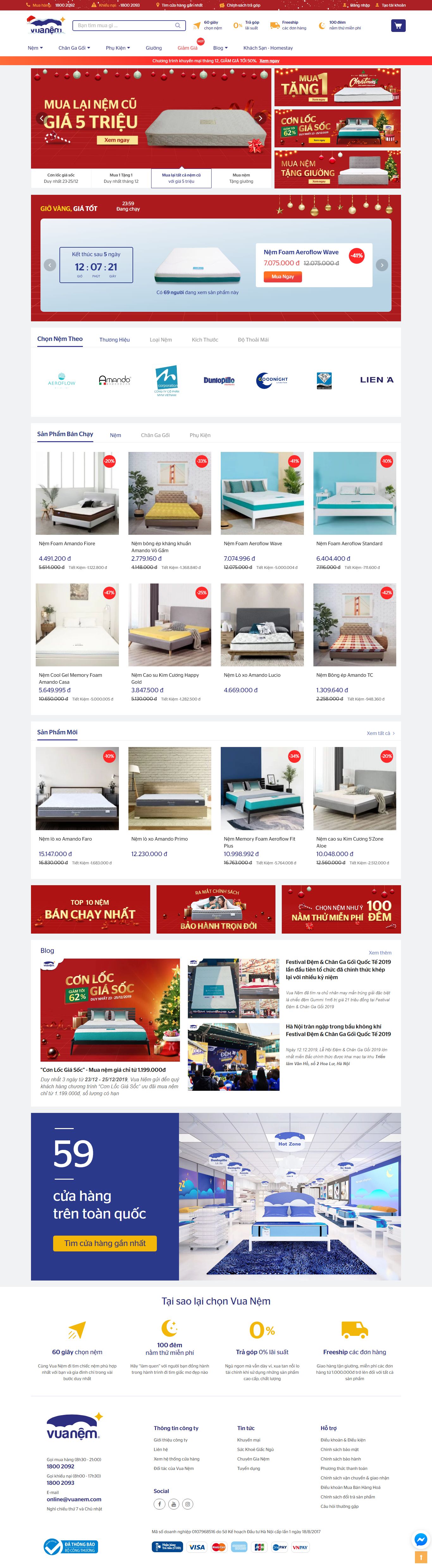 Thiết Kế Web Bán Chăn Ga Gối Đệm DEM đẹp, chuyên nghiệp chuẩn SEO