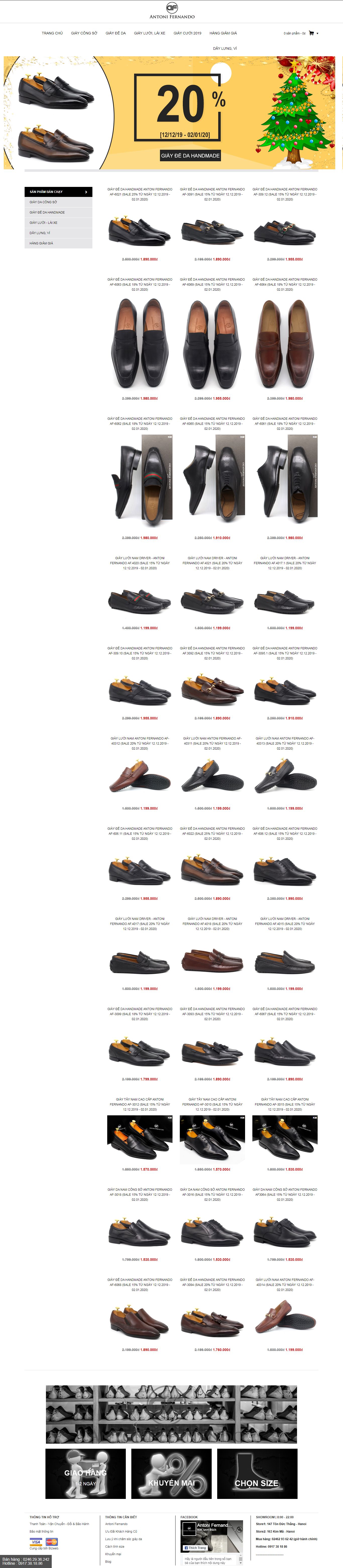Thiết kế website giày da Toroshoes đẹp, chuyên nghiệp chuẩn SEO