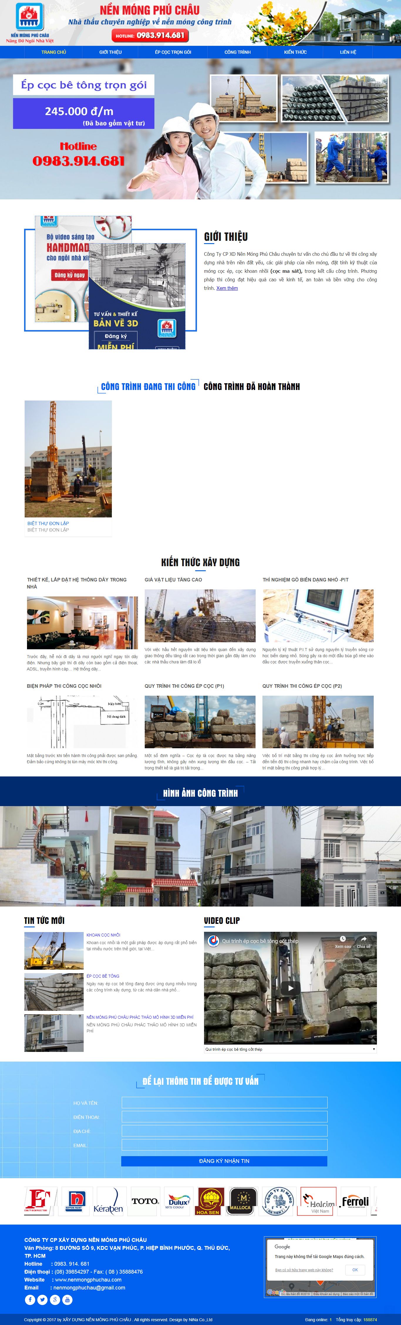 Thiết kế website vật liệu xây dựng,Dv xây dựng