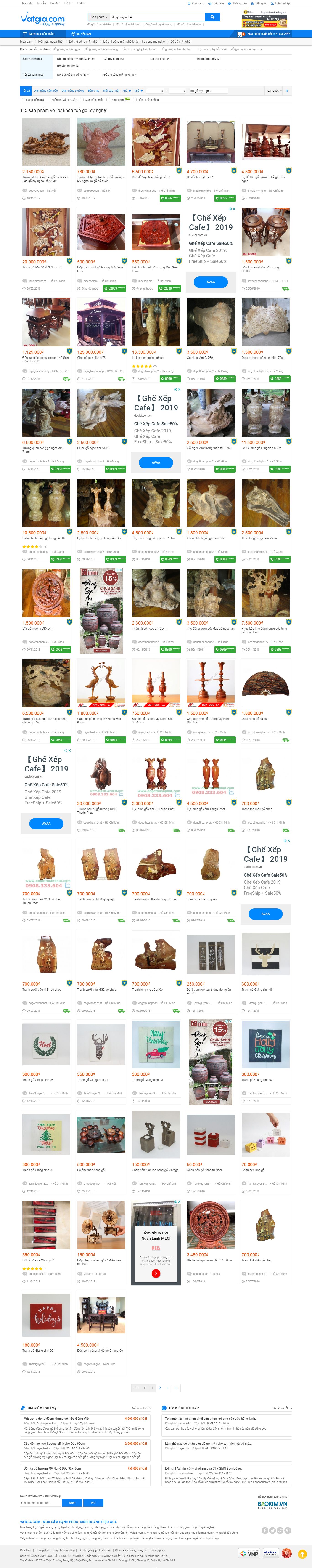 Thiết kế website đồ gỗ mỹ nghệ, đồ gỗ trang trí nội thất nhiều kiểu dáng đẹp