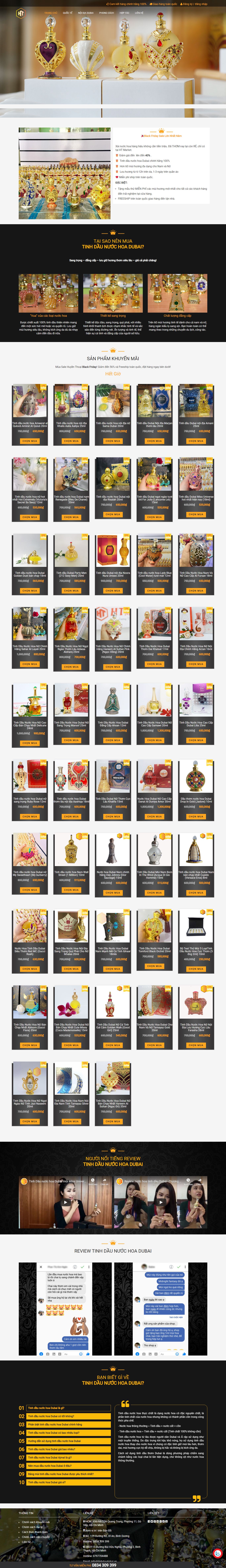 Thiết Kế Website mỹ phẩm nước hoa Tinh Dầu Dubai - https://www.tinhdaudubai.vn