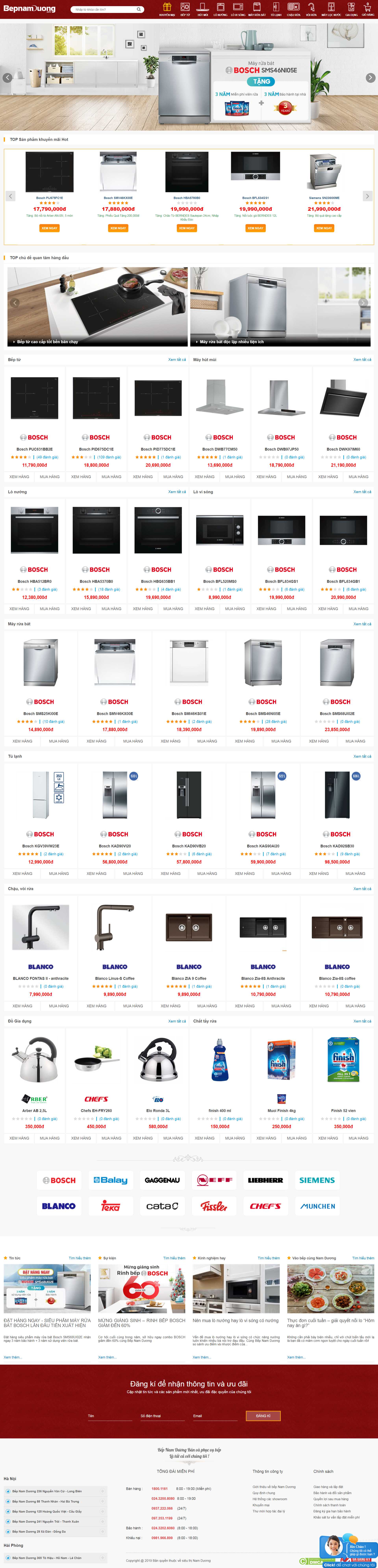 Thiết kế Web vật phẩm phong thủy đẹp - bepnamduong.vn
