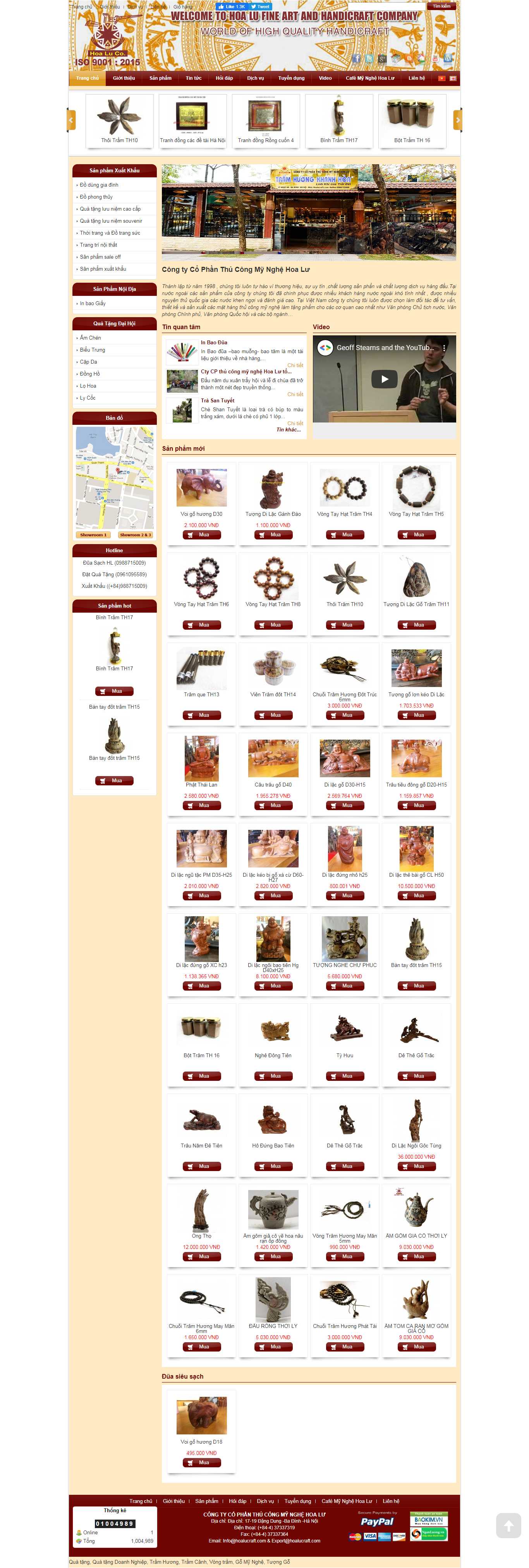 Thiết kế Web Thủ công mỹ nghệ - www.hoalucraft.com