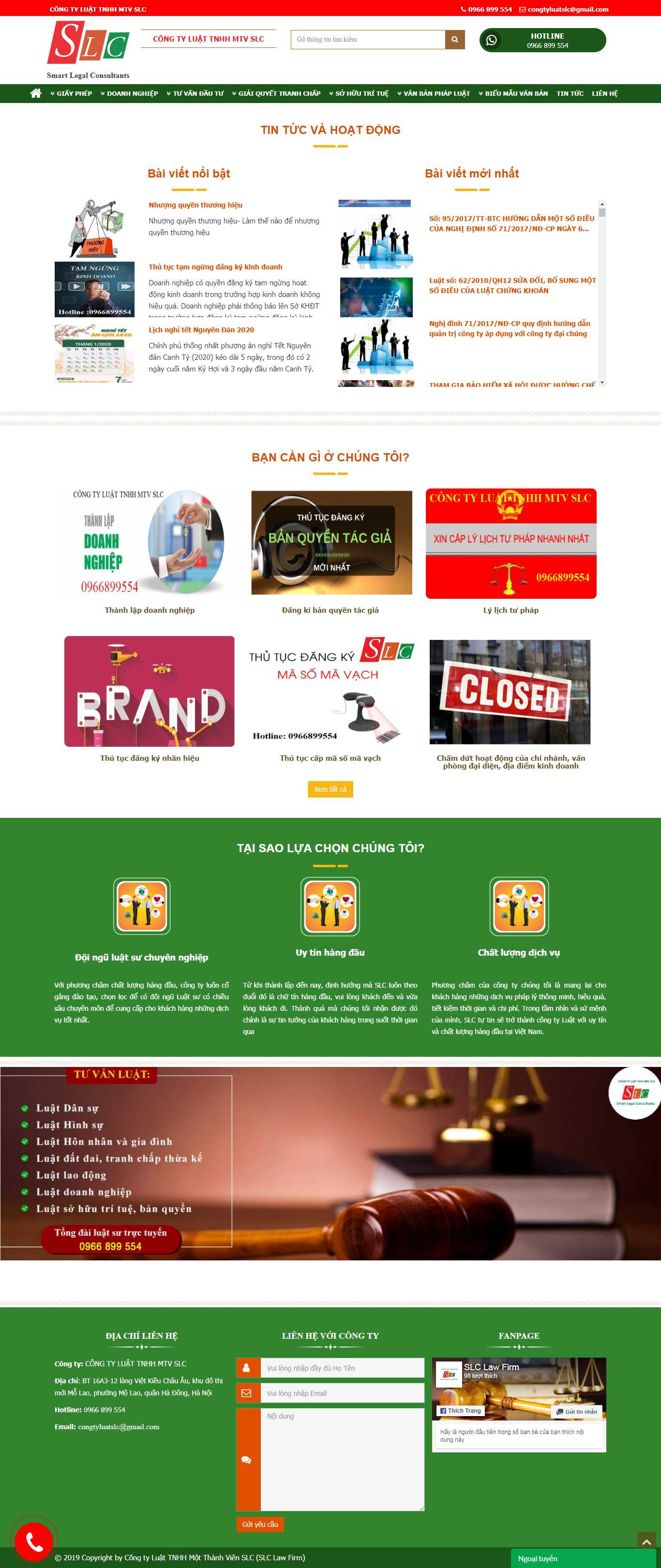 Thiết kế Web miễn phí - slclawfirm.vn