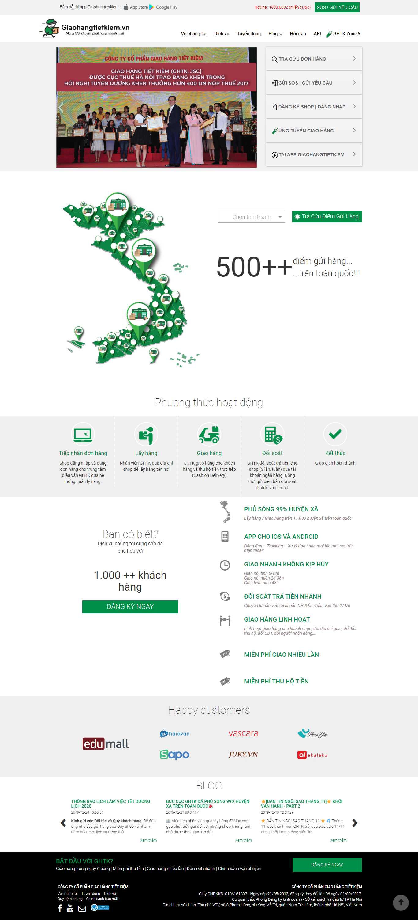 Thiết kế Web ship hàng- giaohangtietkiem.vn